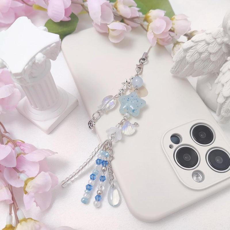 cioatu 1-4PCS Cute Phone Charms Aesthetic Y2K Cell Phone Charms Strap Pink Strawberry Butterfly Star PhoneCharm Y2K Accessories for Bag Keychain Airpods Camera Pendants Decor - Image 4